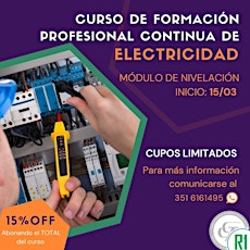 Imagen principal de CURSO de FORMACIÓN PROFESIONAL CONTINUA de ELECTRICIDAD