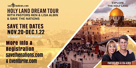 Save the Nations Israel Tour 2022 tickets
