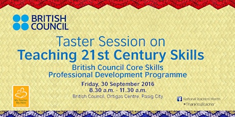 Taster Session: Teaching 21st Century Skills, 30 September 2016 primary image