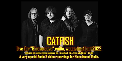 Catfish live sessie voor Bluesmoose radio (15,00 betaal aan kassa)