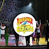Logotipo da organização Jordan World Circus