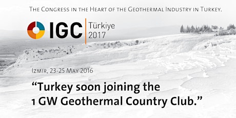 Hauptbild für IGC Türkiye 2017 - Geothermal Congress