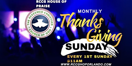 Monthly Thanksgiving Sunday service tickets