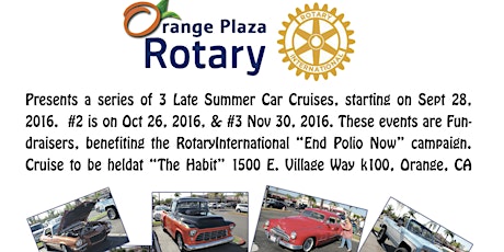 Orange Plaza Rotary Cruise-In primary image