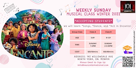 Encanto Songs! Weekly Sing+Dance+Act Class tickets