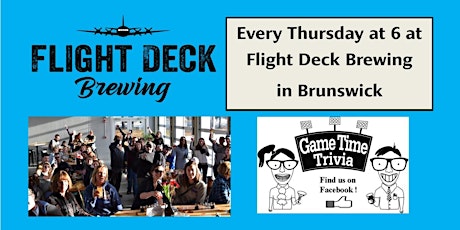 Game Time Trivia at Flight Deck Brewing in Brunswick Maine