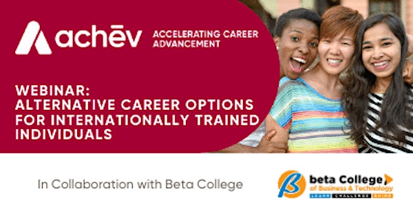 Webinar: Alternative Career Options for Internationally Trained Individuals