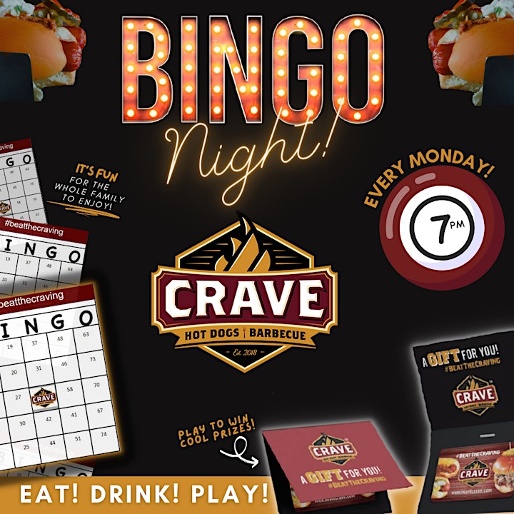 BINGO Night at CRAVE! Concord, NC image