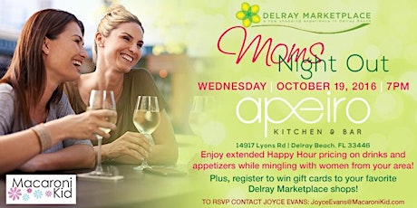 Moms Night Out @ Apeiro Kitchen & Bar primary image