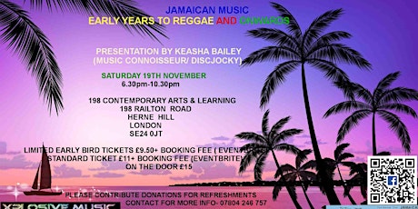 PRESENTATION: JAMAICAN MUSIC EARLY YEARS TO REGGAE AND ONWARDS primary image