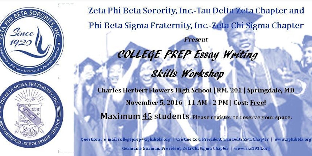 college essay writing workshop