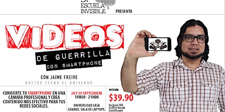 Imagen principal de Taller Videos de guerrilla (con smartphone) $39.90