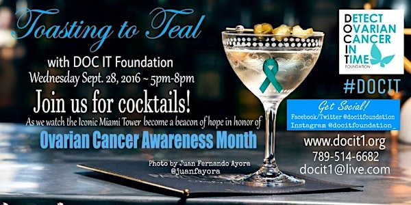 Toasting to Teal - Viewing party for the Iconic Miami Tower