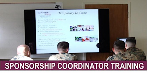 Sponsorship Coordinator Training for MCBH Personnel