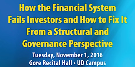 "How the Financial System Fails Investors and How to Fix It From a Structural and Governance Perspective" primary image