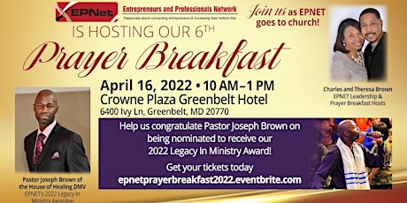 EPNET Prayer Breakfast   (EPNET Is Going Back to Church!) primary image