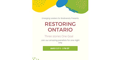 Restoring Ontario - Three Stories, One Goal