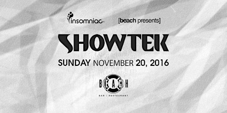 Showtek at Beach Bar primary image