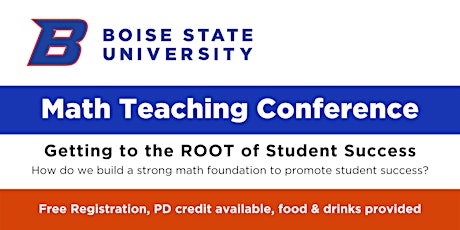 Boise State Math Teaching Conference tickets