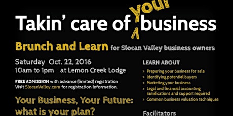 Slocan Valley Business Brunch and Learn primary image