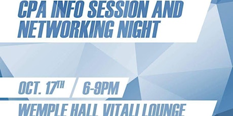 CPA Information Session & Networking Night primary image