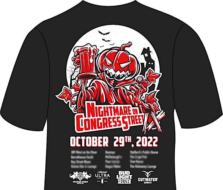 A Nightmare on Congress Street IX ~ Halloween Themed Bar Crawl image