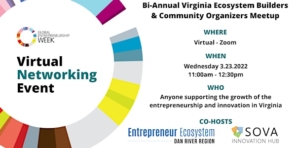 Bi-Annual Virginia Ecosystem Builders & Community Organizers Meetup