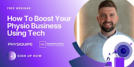 How To Boost Your Physio Business Using Tech FREE WEBINAR primary image