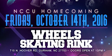 NCCU HOMECOMING 2016... I LOVE THE 90s SKATE PARTY primary image