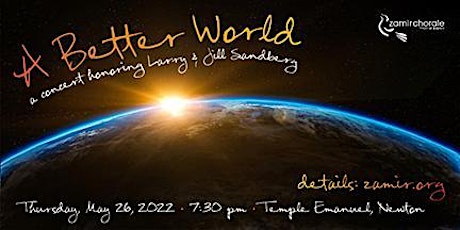 A Better World: A Concert Honoring Larry and Jill Sandberg tickets