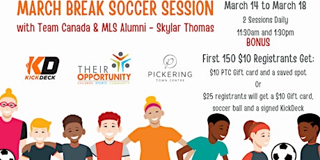 March Break Soccer Session with Skylar Thomas primary image
