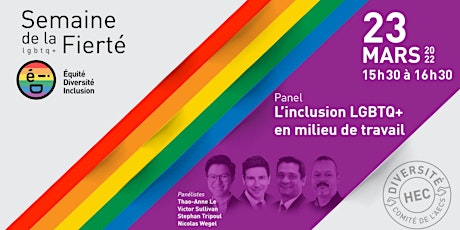 Panel sur l’inclusion LGBTQ+ au travail primary image