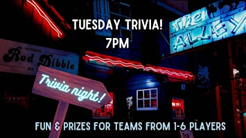 Tuesday Night Trivia at the Alley!