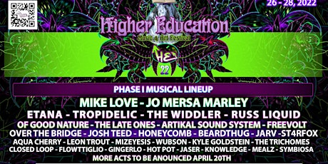 The '22 Higher Education Music and Arts Festival tickets