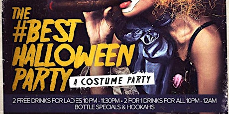 The #BestHalloweenParty (A Costume Party) at TAJ. FREE Drinks & Prizes primary image