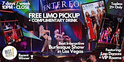 Centerfolds "A Touch of Burlesque" (FREE LIMO) - #1 Show in Las Vegas, NV primary image