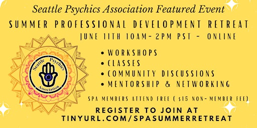 Seattle Psychics Association's Summer Professional Development Retreat