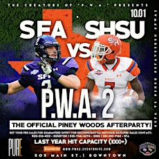 P.W.A.2 | Official SFA vs SHSU After Party @ Club Pure primary image
