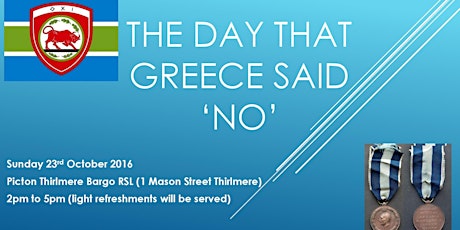The Heroic 'NO' of Greece in 1940 - OXI DAY primary image