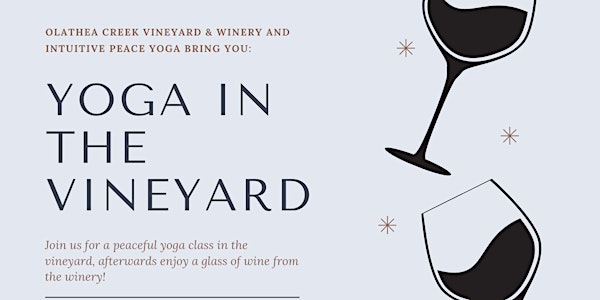 Yoga in the Vineyard- Le Claire, IA