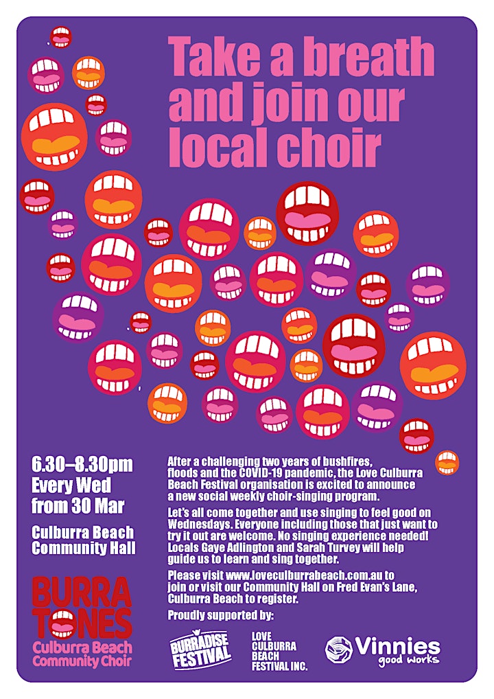 "BURRATONES" Culburra Beach Community Choir image