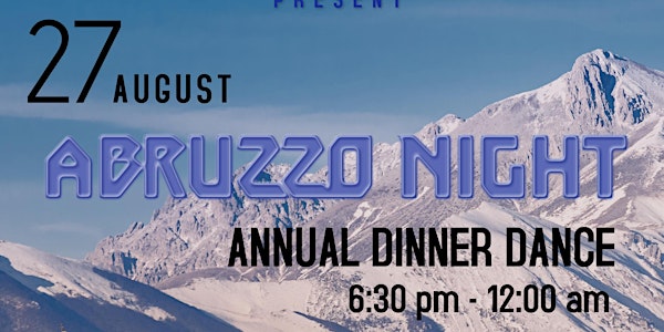 Abruzzo Night Dinner Dance 2022 - Whitehorse Function Centre Members Lounge