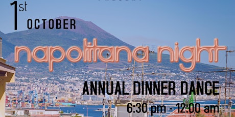 Napolitana Night Dinner Dance 2022 - Whitehorse Func. Centre Members Lounge primary image