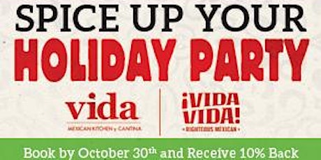 Holiday Parties at Vida Cantina & Vida Vida primary image