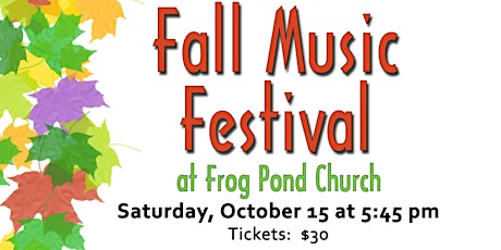 2016 Fall Music Festival primary image