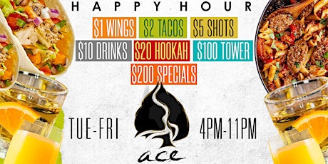 Happy Hour - Tuesday, Wednesday, Thursday, Friday @ Ace Atlanta