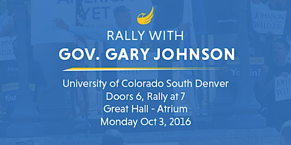 Colorado Rally with Gov. Gary Johnson