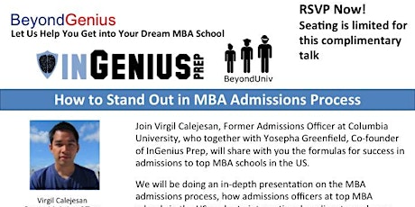 Standing Out in the MBA Admissions Process primary image