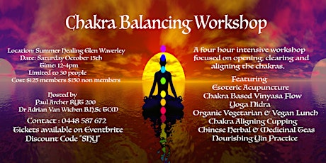 Chakra Balancing Workshop primary image