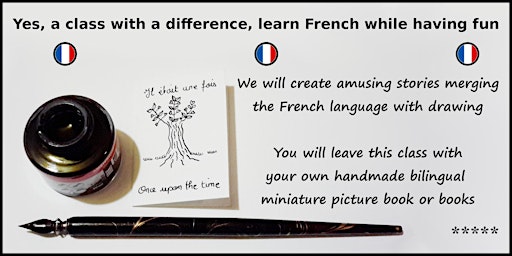 Learn French while having fun, create and illustrate a little French story.